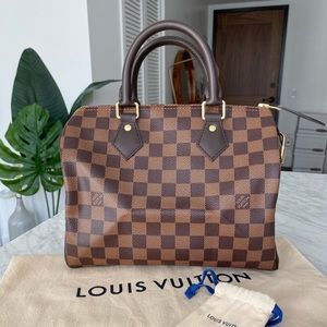 Brand New Louis Vuitton Speedy 25 Damier Ebene